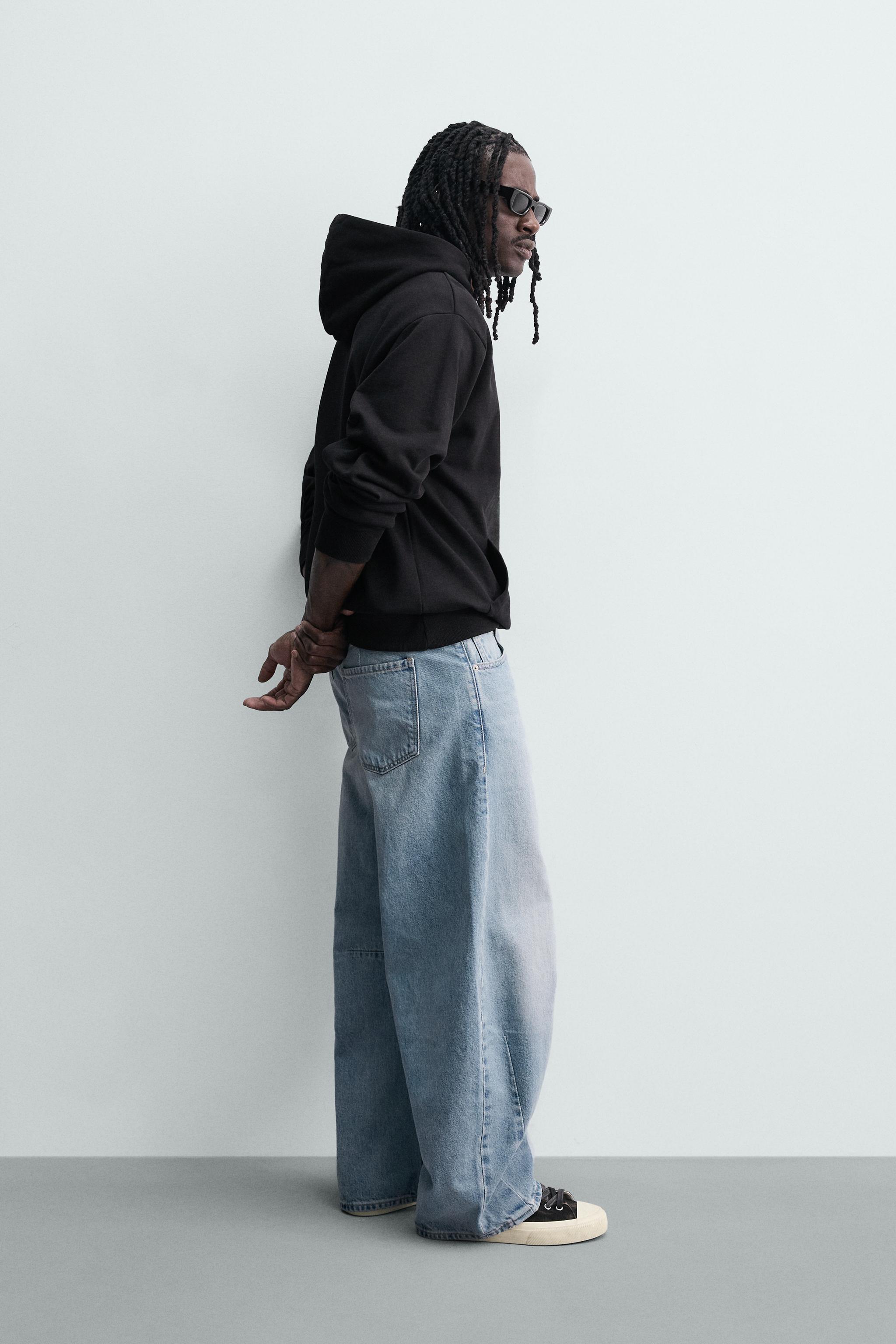 JEAN RELAXED BARREL FIT À PINCES