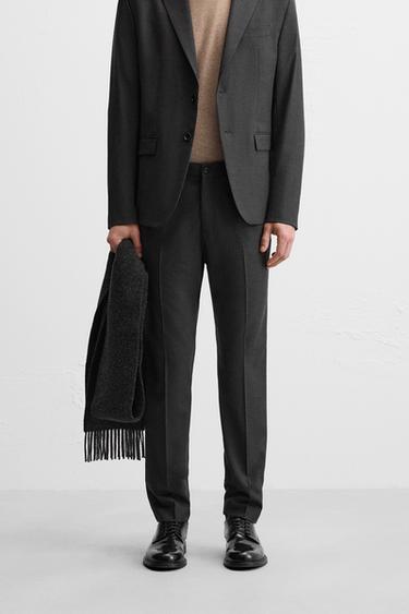PANTALON DE COSTUME CONFORT - Gris anthracite de Zara - Image 1