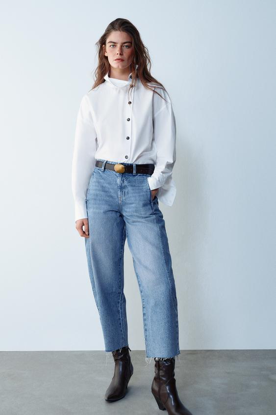 Zara Z1975 BARREL JEANS - Mid-blue - Image 0