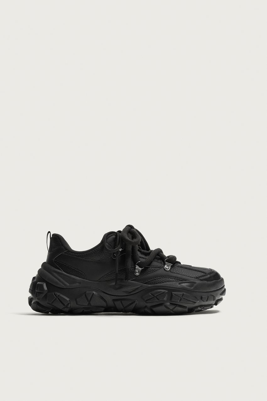 ZARA - ボリュームソールスニーカー - ブラック - 39 25 3cm - メンズ ザラ公式オンラインストア