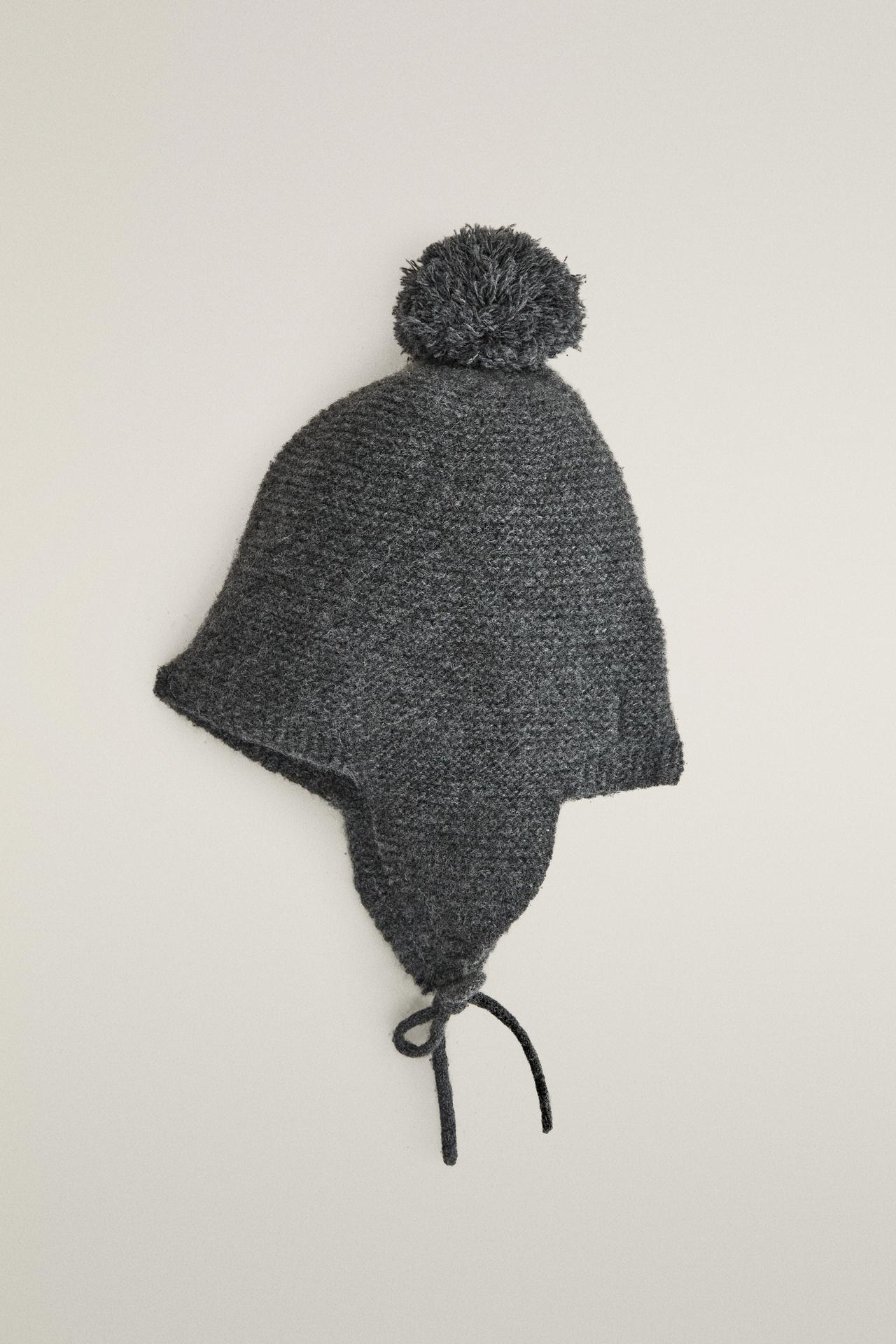 CASHMERE BABY BONNET WITH EAR FLAPS