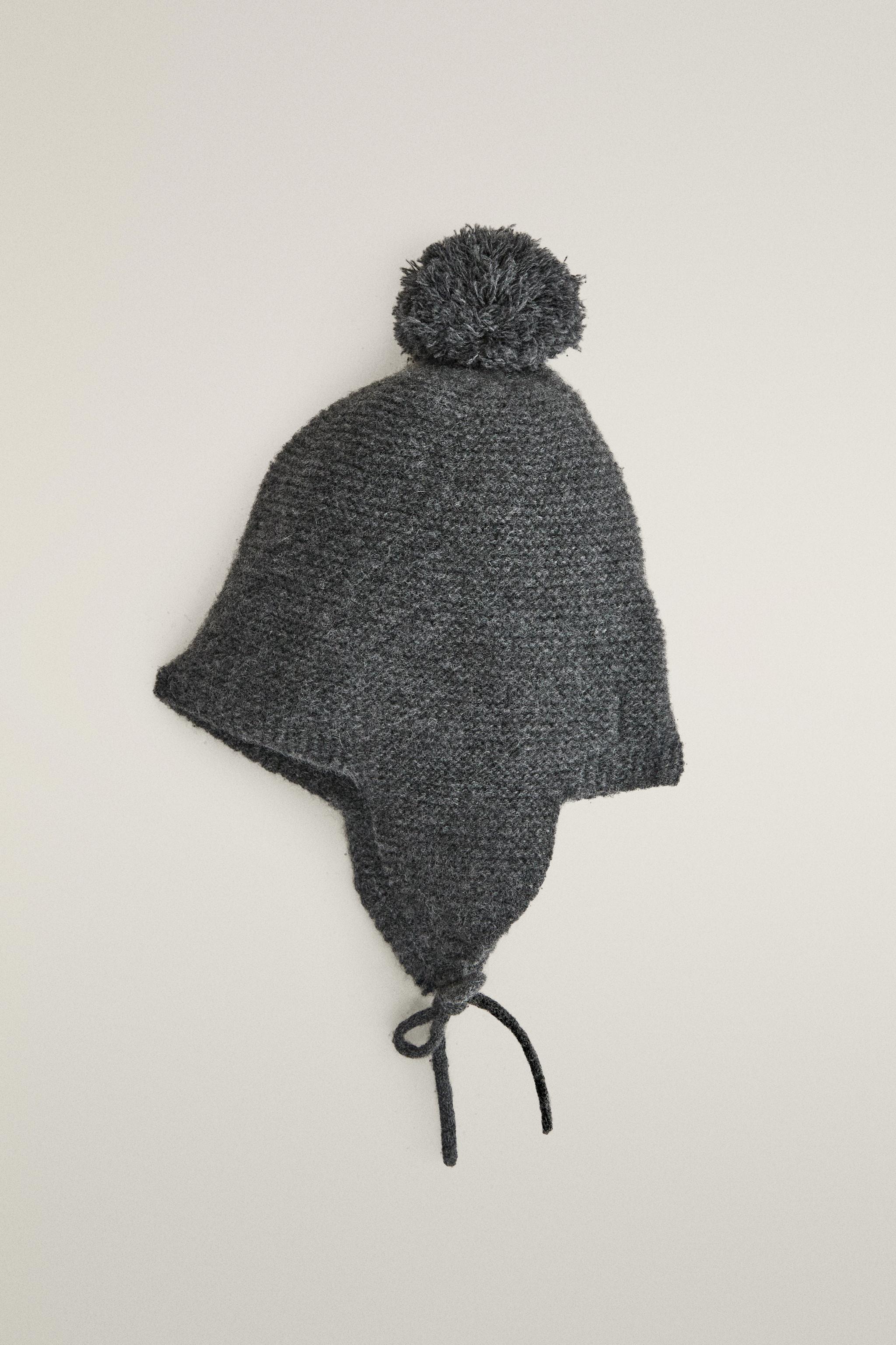 CASHMERE BABY BONNET WITH EAR FLAPS