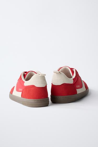 CONTRAST SNEAKERS - Red by Zara - Image 5