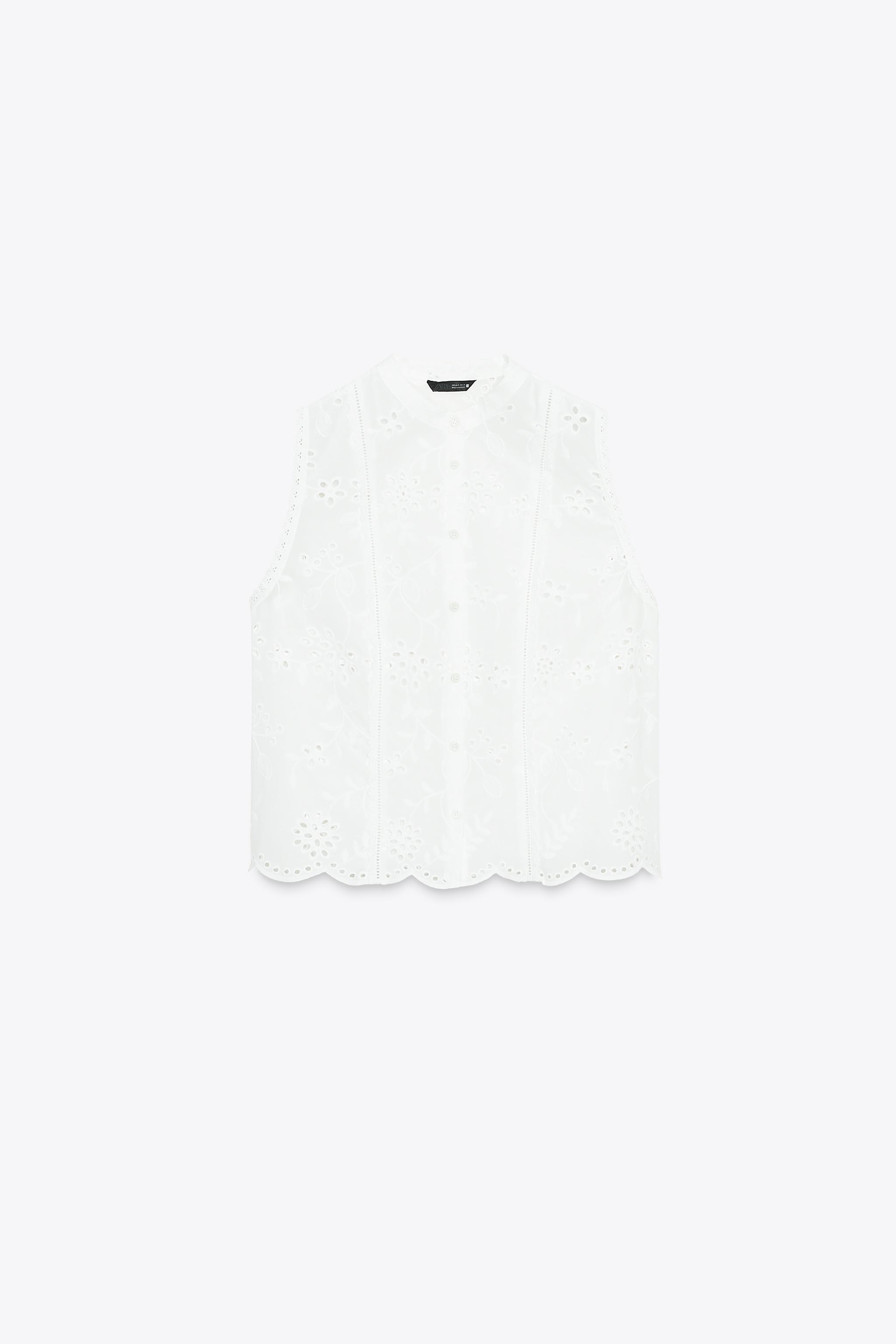 CHEMISE BRODERIES AJOURÉES