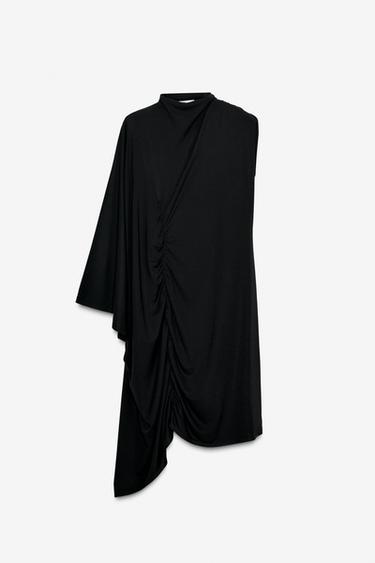 ASYMMETRIC SLEEVE LIMITED EDITION DRESS - Black by Zara