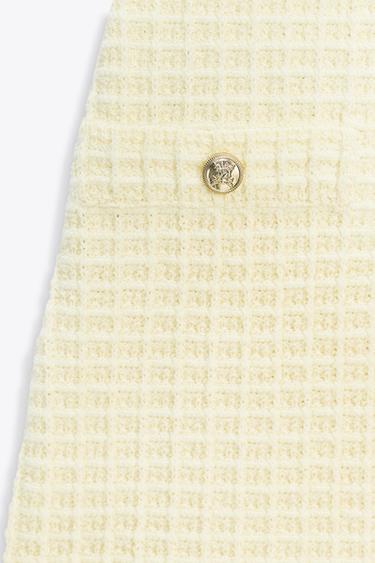 ROBE COURTE STRETCH - Jaune clair de Zara - Image 5