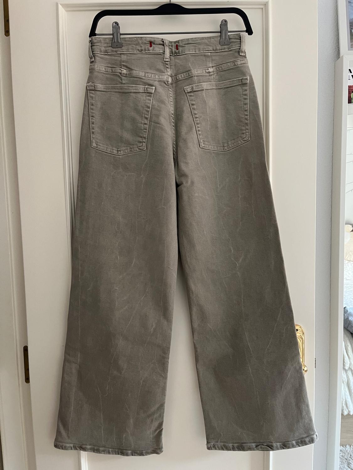 ZW COLLECTION STRAIGHT-LEG HIGH-WAIST CULOTTE JEANS - Image 2