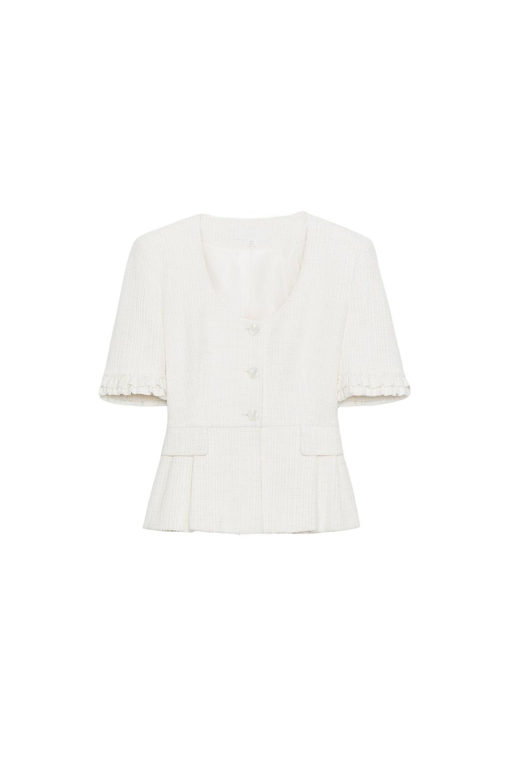 RUFFLED PEPLUM BLAZER - image 3