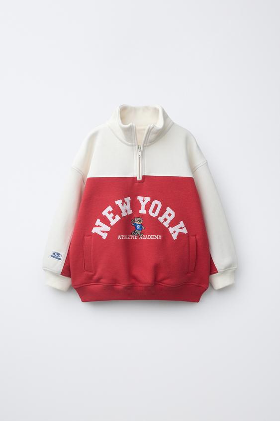 EMBROIDERED SWEATSHIRT - Red de Zara - Imagen 0