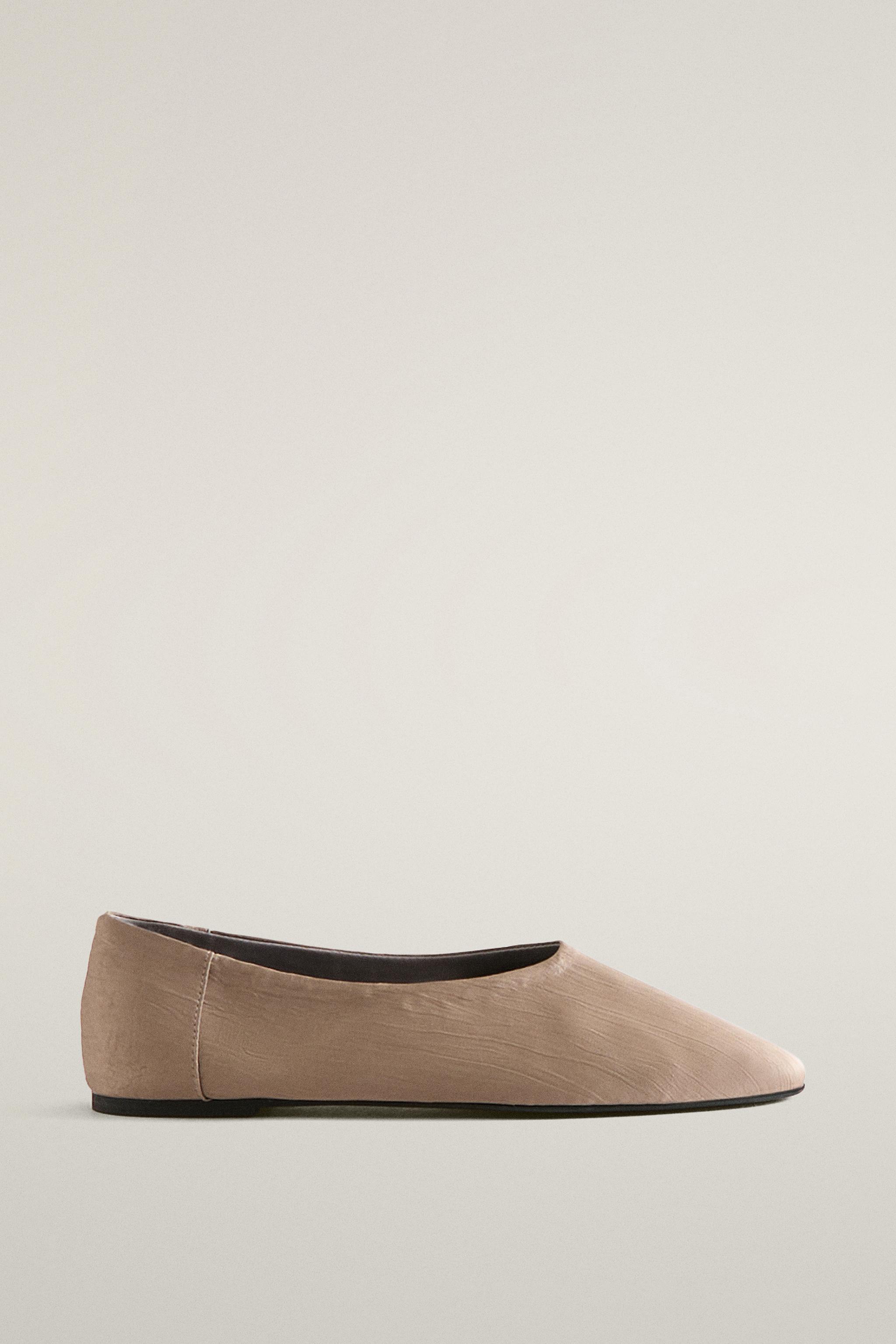 SATEEN BALLET FLATS