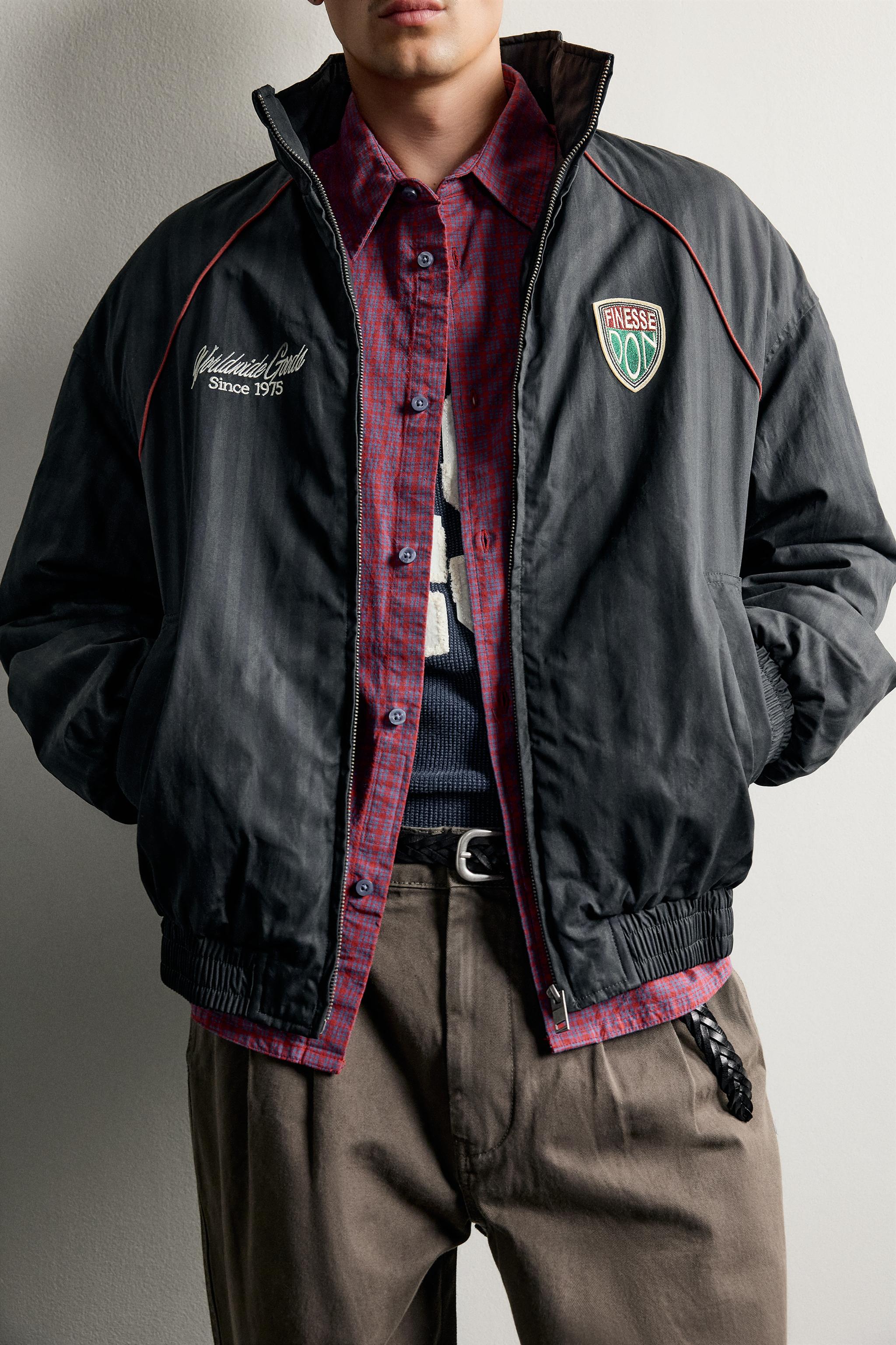 BLOUSON MATELASSÉ RAYURES PIÈCES