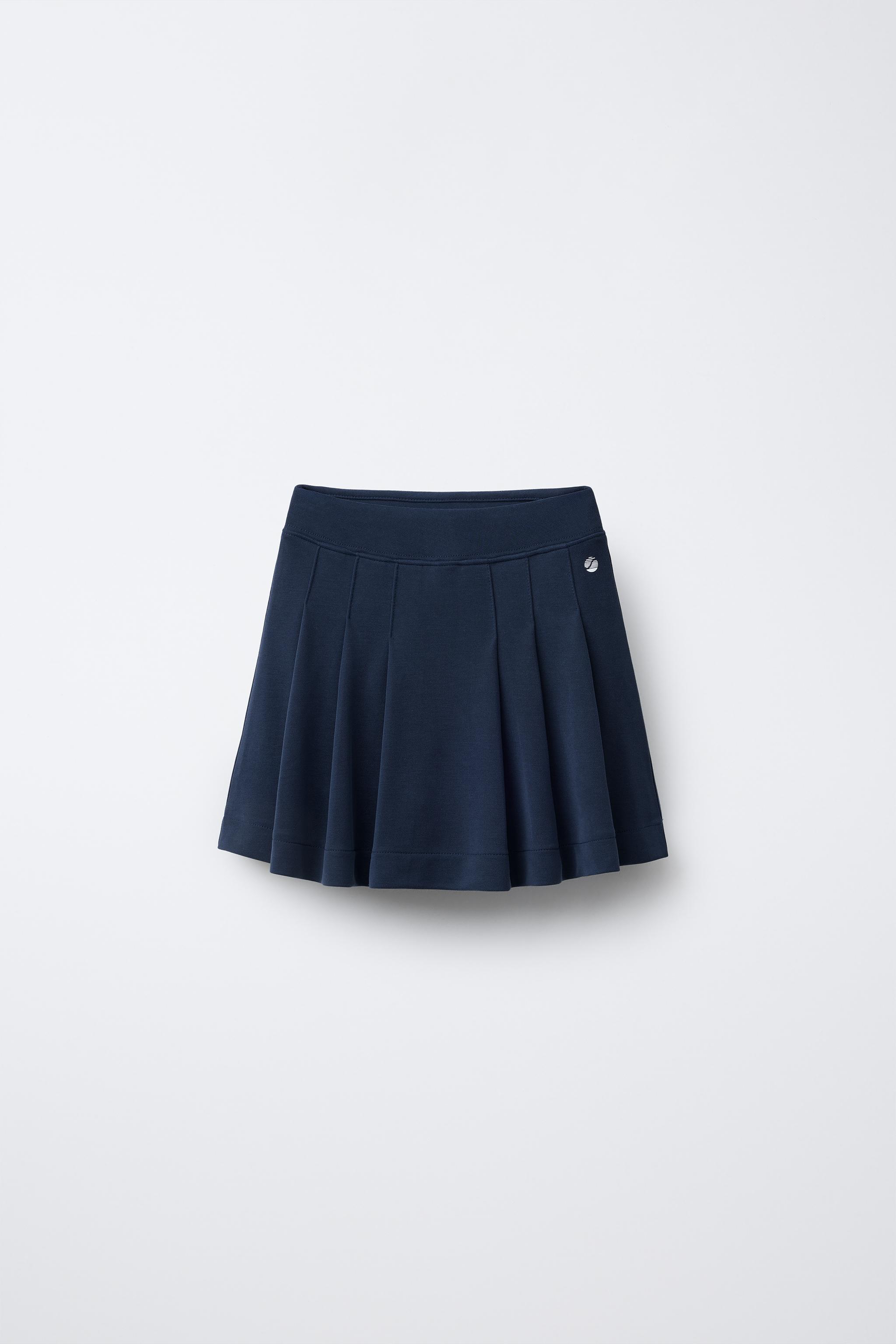 【Anyone more】Litu Black Blue Pleats Skirt Pleated Skirt - Dark denim blue - Kids | H&M US