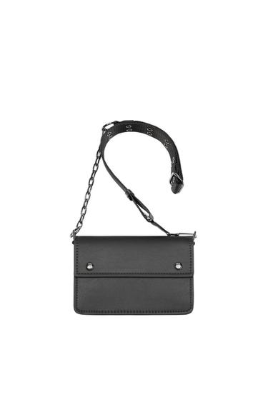 MINI MESSENGER BAG WITH FOLDOVER FLAP