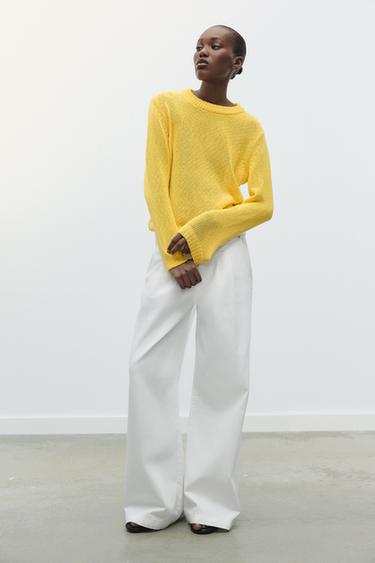 RUSTIC KNIT SWEATER - Yellow by Zara - Image 0