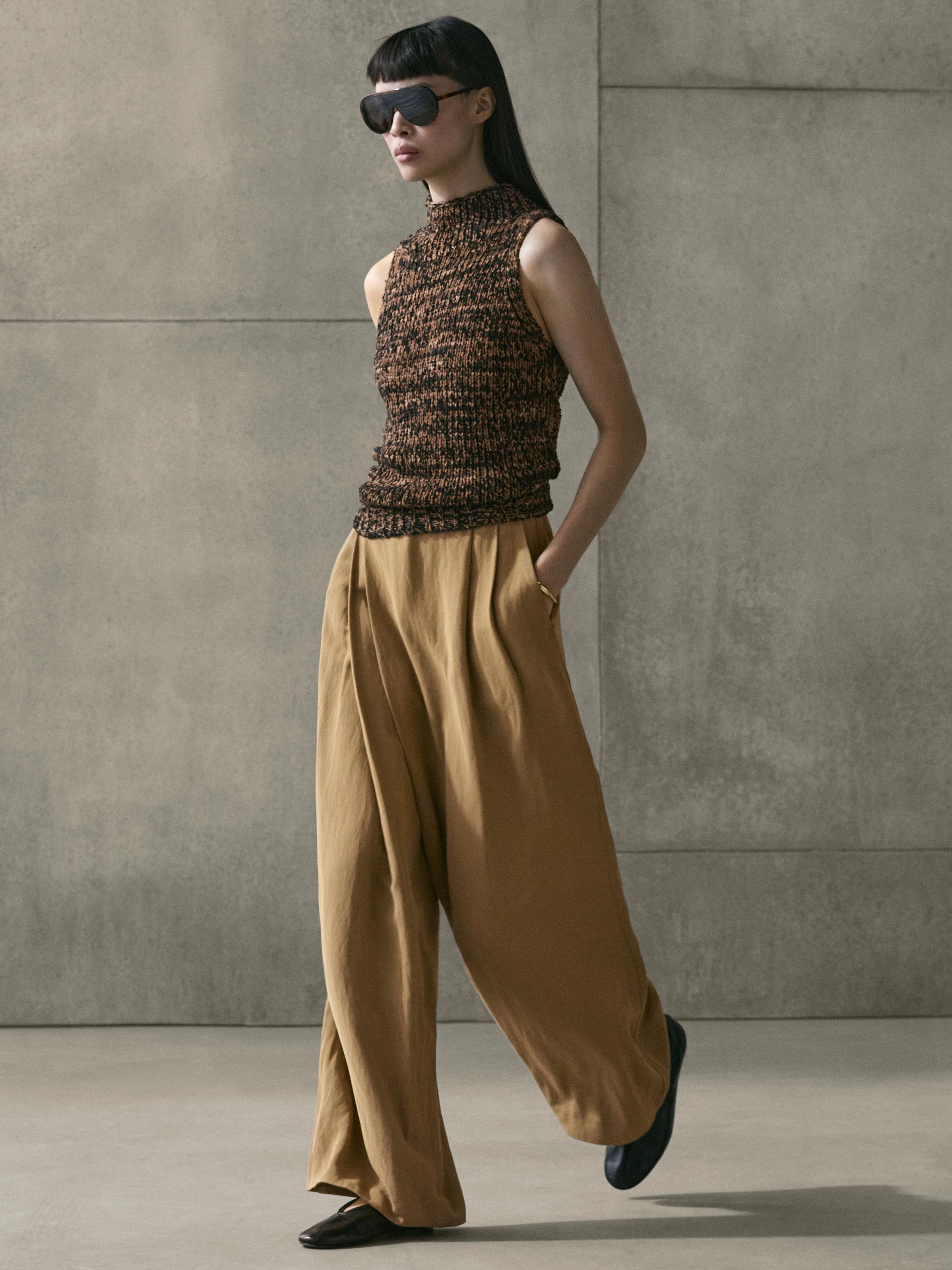 Flowing pareo trousers