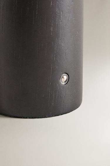 LAMPE TABLE SANS FIL BOIS ET LIN GRANDE - Écru de Zara - Image 2