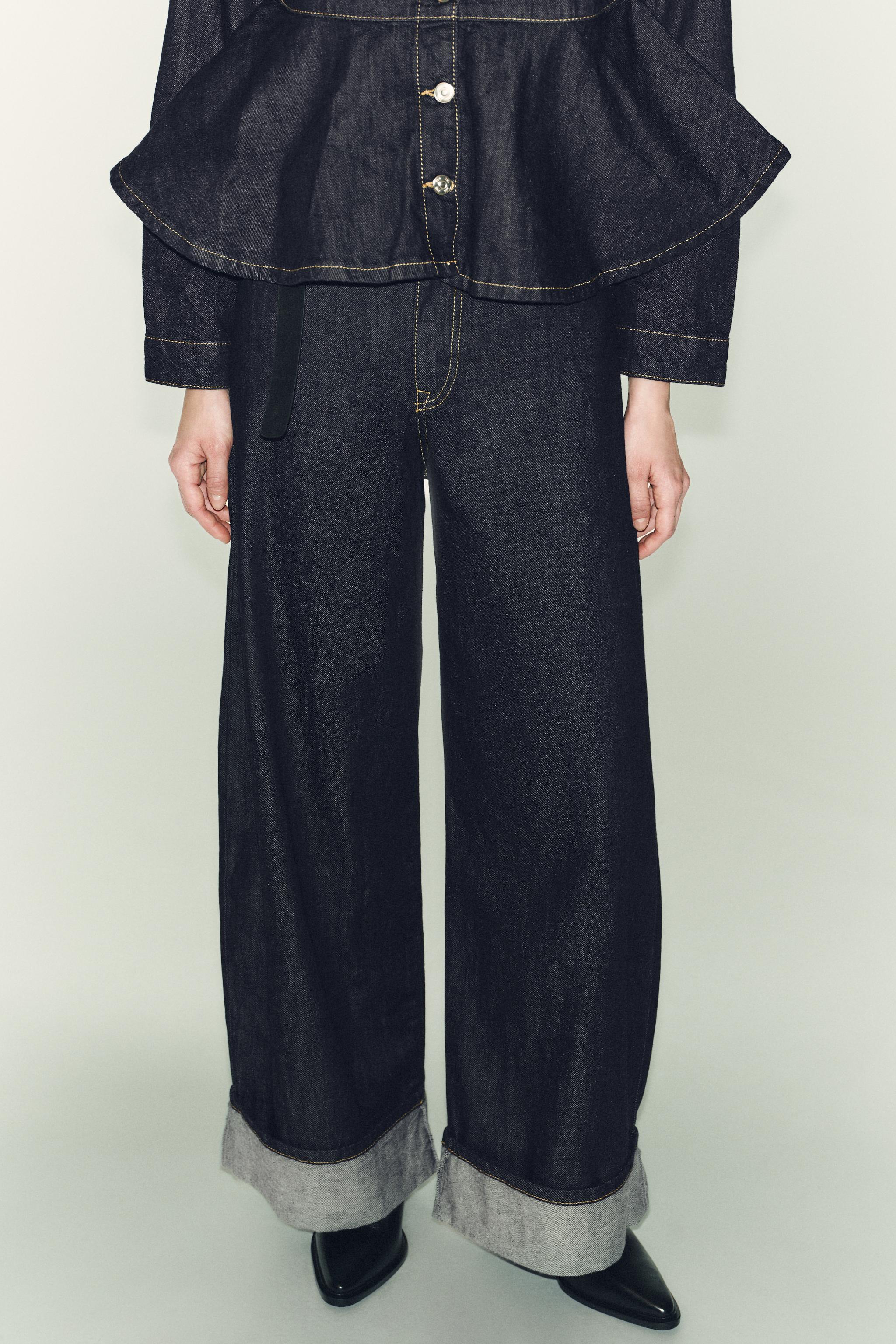 Z1975 デニムペプラムジャケット - ブルー | ZARA Japan / 日本