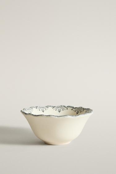 MINI DESSERT BOWL WITH PLACEMENT DESIGN - Blue / Grey by Zara
