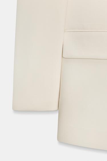 OVERSIZE DOUBLE-BREASTED BLAZER - Oyster-white by Zara - Image 7