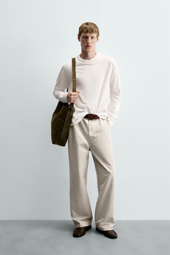 LIGHTWEIGHT LONG SLEEVE T-SHIRT - White de Zara - Imagen 0