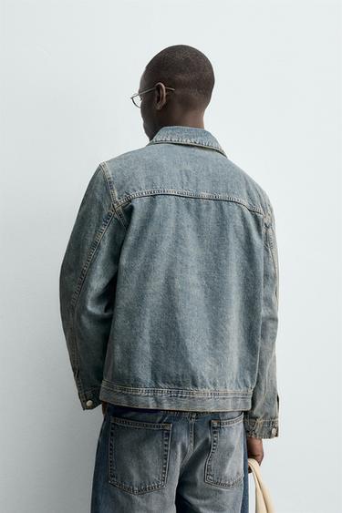 SURCHEMISE EN JEAN REGULAR FIT - Bleu pastel de Zara - Image 3