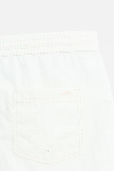 CONTRAST MID-LENGTH SWIMMING TRUNKS - White by Zara - Image 3