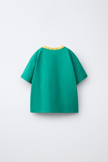 CASA LAWA X ZARA KIDS LOGO PRINT T-SHIRT - Green by Zara - Image 1