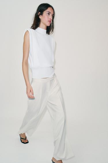 KNIT TOP WITH OPEN BACK - White by Zara