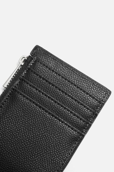 EMBOSSED CARD HOLDER - Black by Zara - Image 2