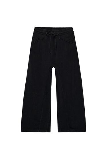 PANTALONI FELPA EFFETTO SLAVATO - Grigio antracite di Zara