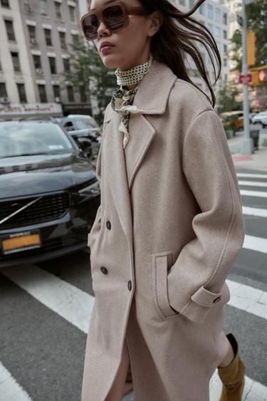 MANTEAU OVERSIZE SOFT - Beige de Zara - Image 4