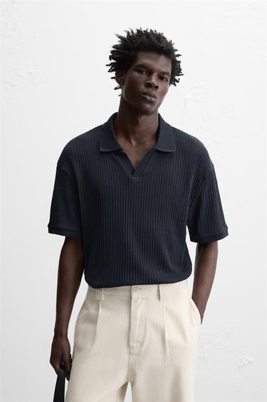 POLO CANALÉ CALADOS - Marino de Zara