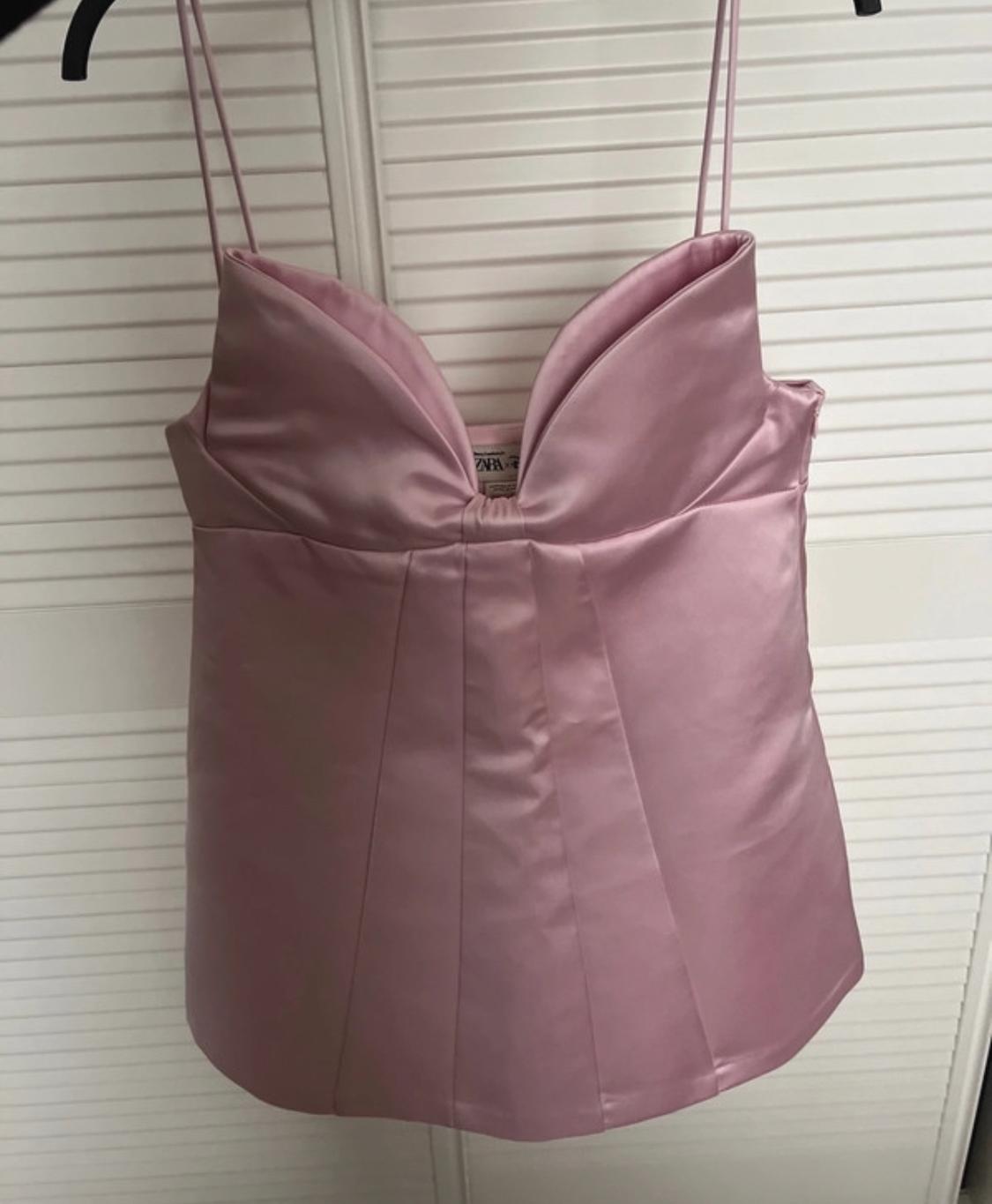 VESTIDO ZARA ROSA LAZO HARRY LAMBERT DISNEY M - Image 5