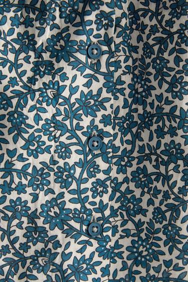 CHEMISE À FLEURS BÉBÉ - Écru / Bleu de Zara - Image 3