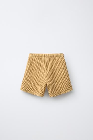 SHORT WAFFLE UNI - Moutarde de Zara - Image 2