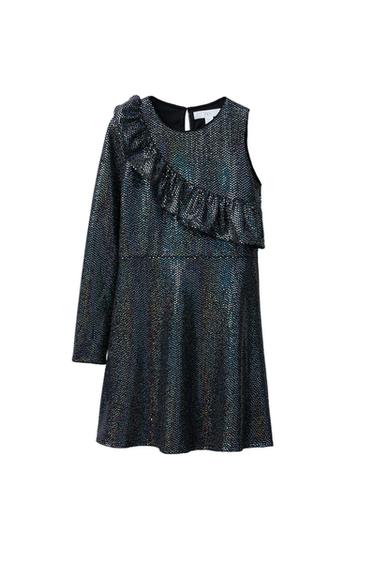 SHIMMER RUFFLE DRESS