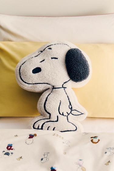COUSSIN ENFANT EFFET PEAU D’AGNEAU PEANUTS™ - Blanc de Zara