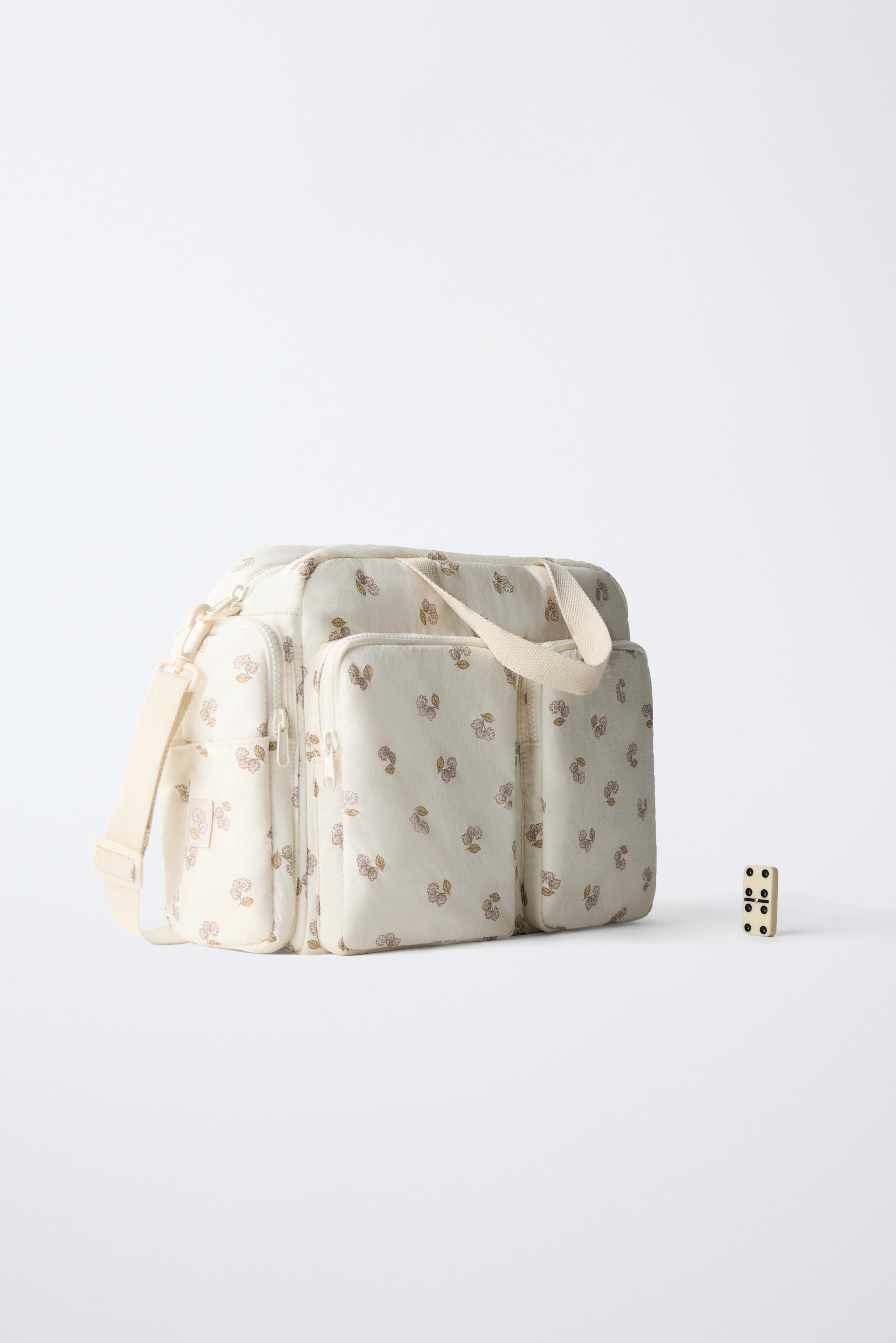 FLORAL PRINT MATERNITY BAG - Ecru White | ZARA India