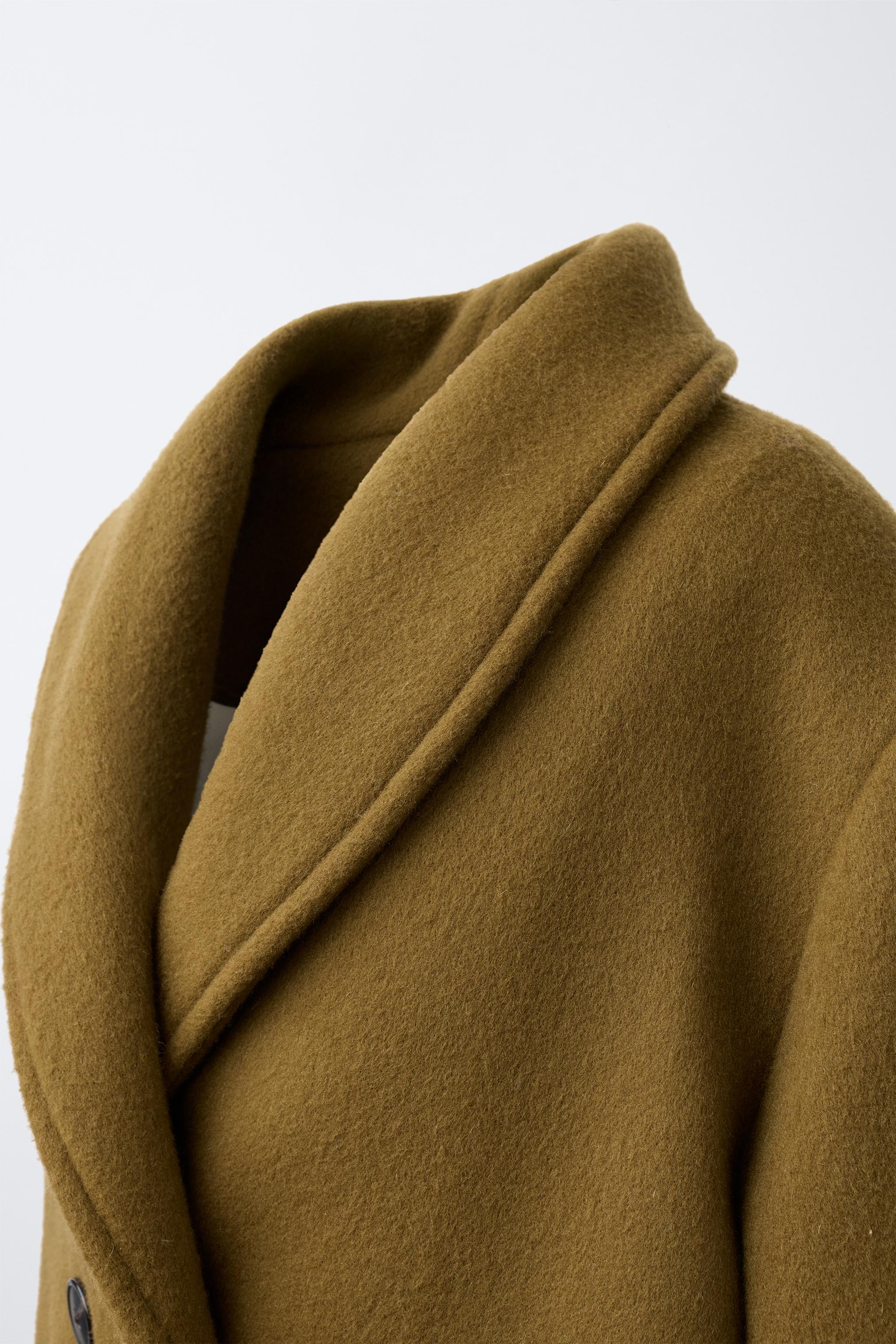 MANTECO WOOL SHORT COAT - Olive green | ZARA United States