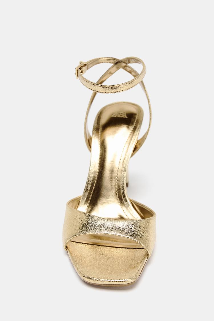 SANDALIAS DE TACÓN ALTO BRILLANTES 5