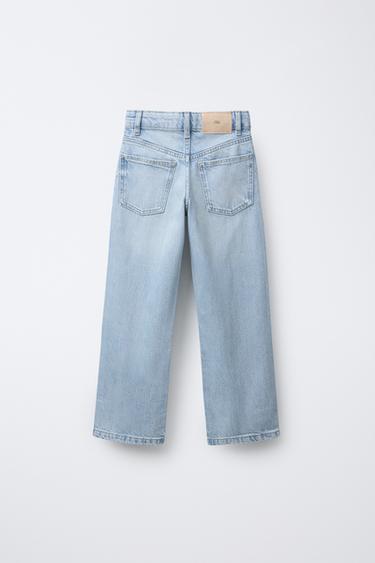ДЖИНСЫ STRAIGHT-LEG — ГОЛУБОЙ от Zara
