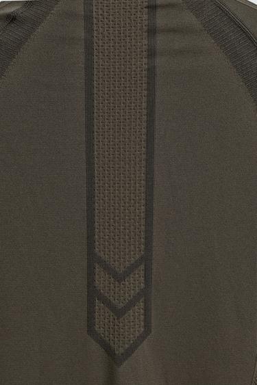 T-SHIRT PREMIÈRE COUCHE SKI - Marron de Zara - Image 8