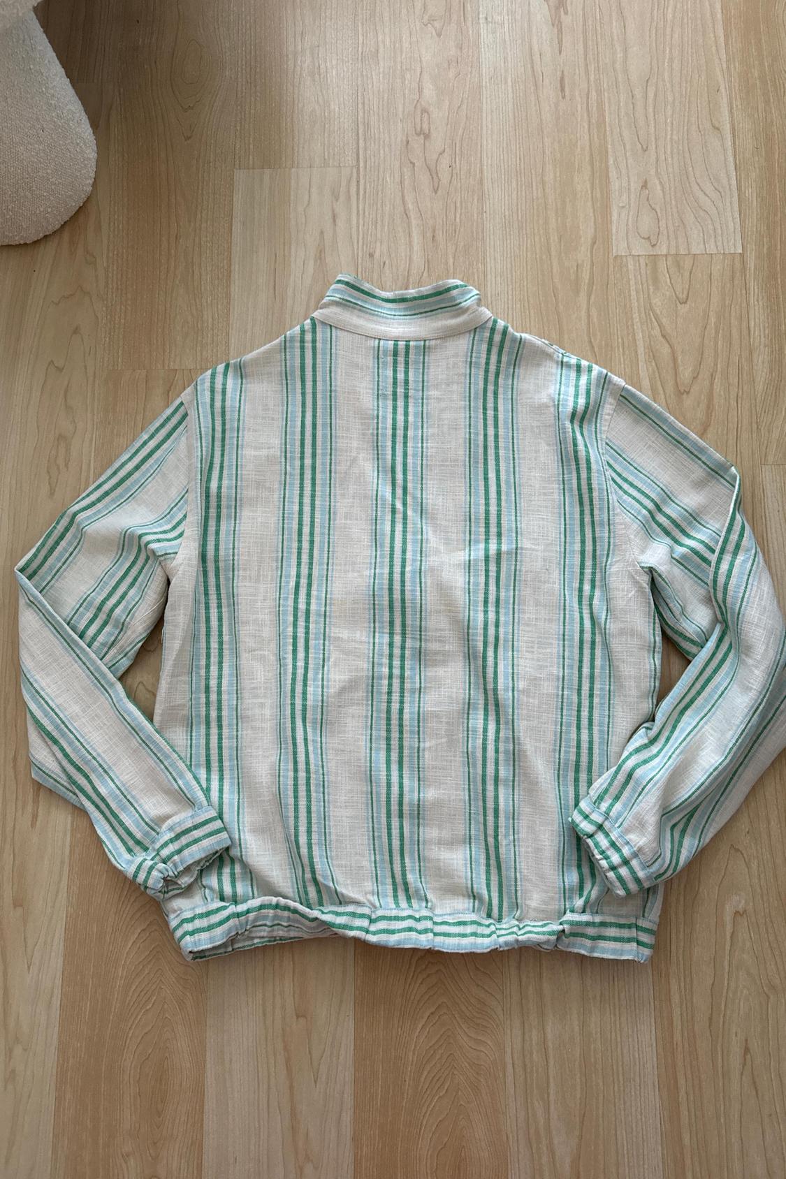 STRIPED COTTON OVERSHIRT - Image 2