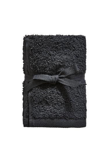 حزمة مناشف يد من القطن عالي الجودة (حزمة 3 قطع) - أسود الخاص بـ Zara