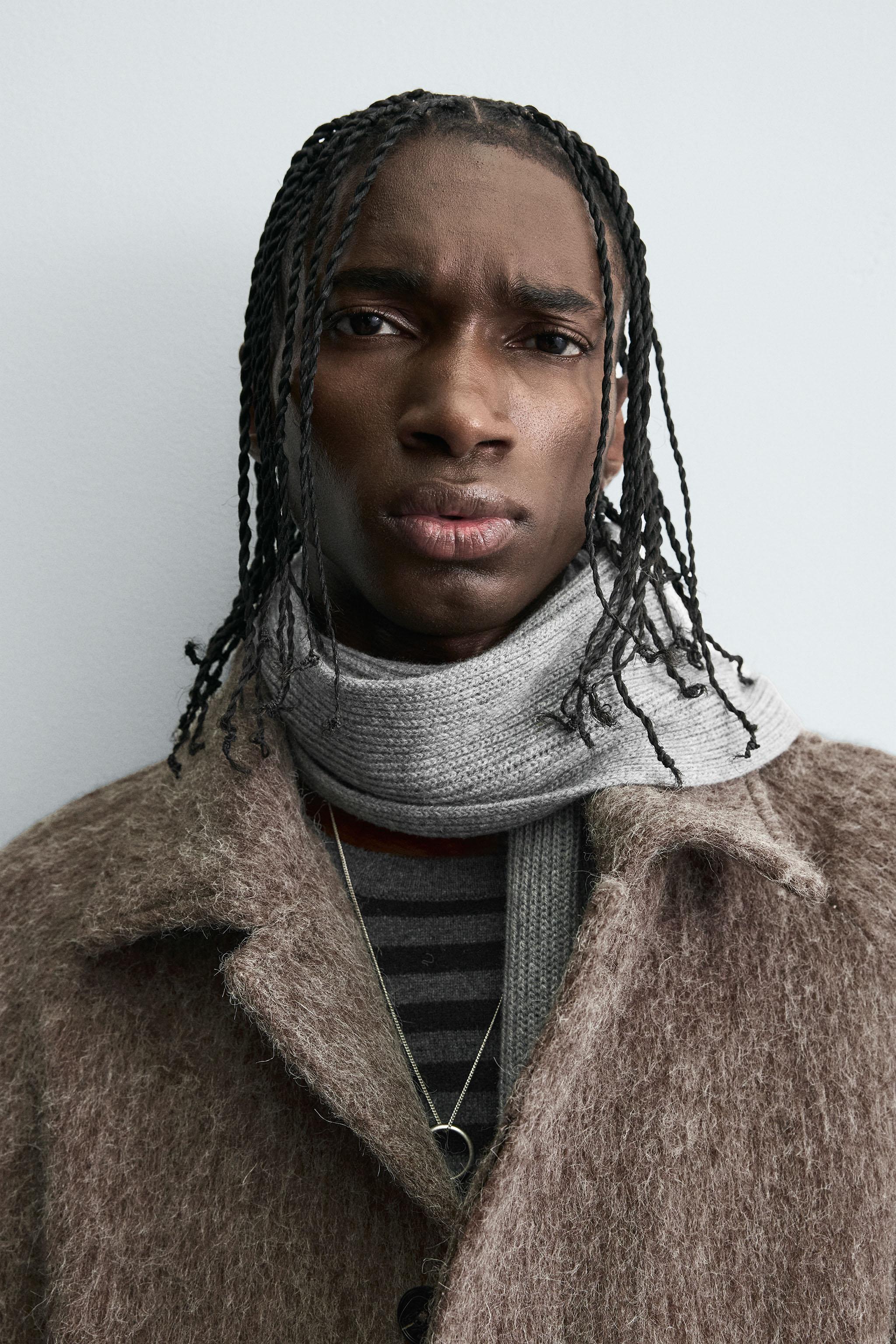 FAUX FUR WOOL COAT - Sand / Marl | ZARA United States