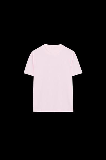 T-SHIRT AUS BAUMWOLLE - Rosa von Zara - Bild 0