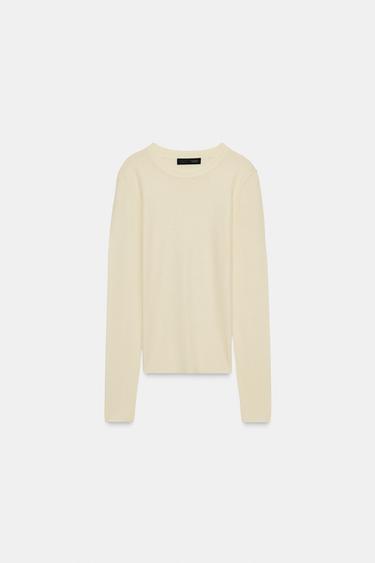 EXTRA FINE KNIT TOP - Butter by Zara