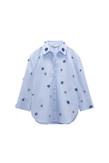 JEWEL POPLIN SHIRT
