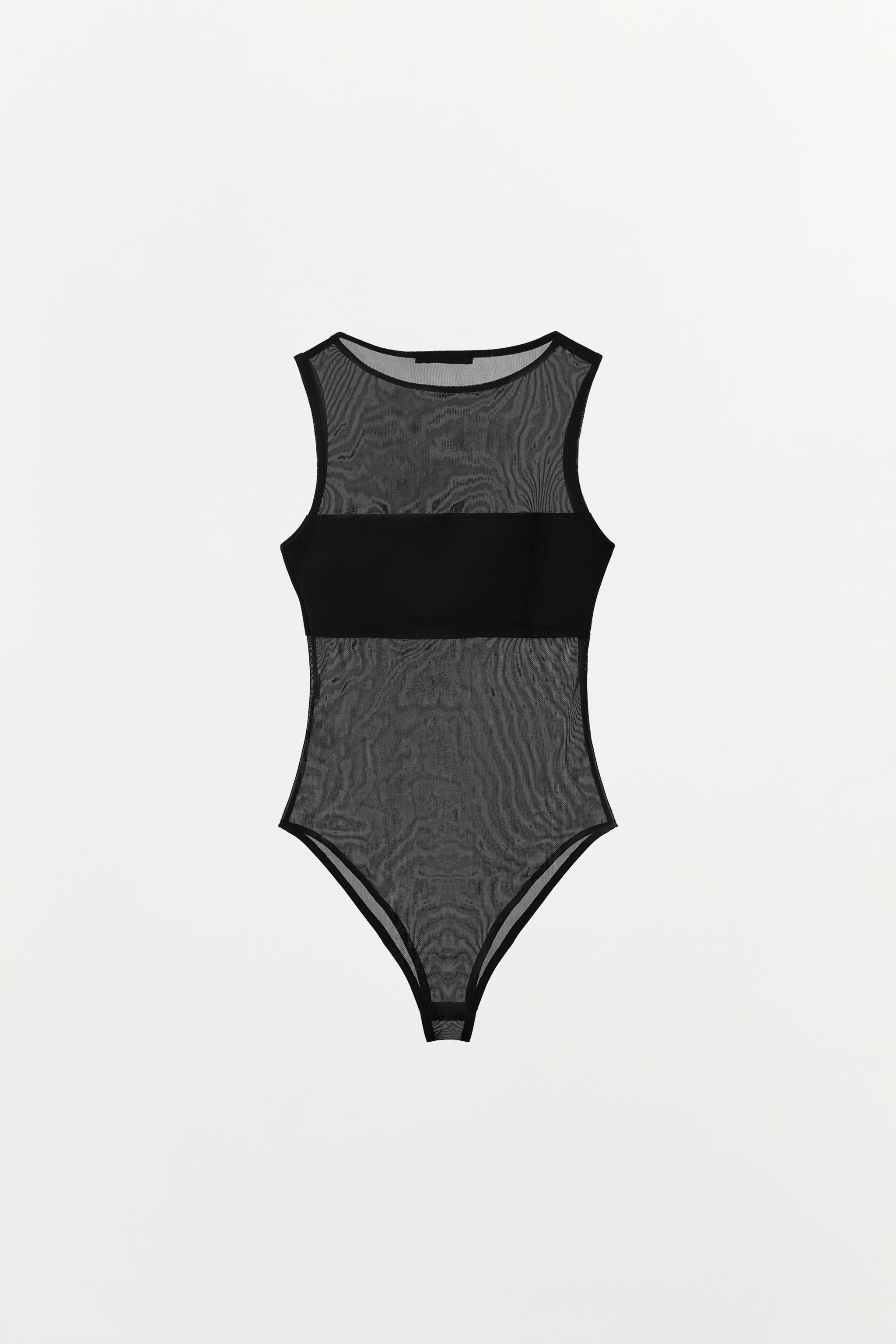 COMBINATION TULLE BODYSUIT