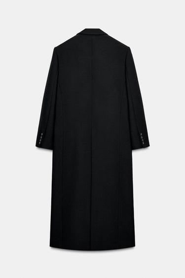 100% WOOL LIMITED EDITION COAT - Black by Zara - Image 7